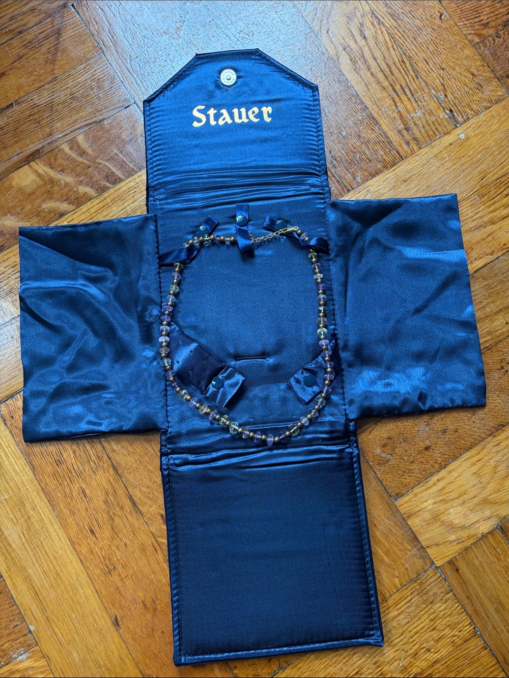 Stauer Beaded Necklace with Satin Pouch - Women’s Jewlery